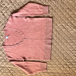 Melrose and Market Dusty Rose V-Neck Sweater